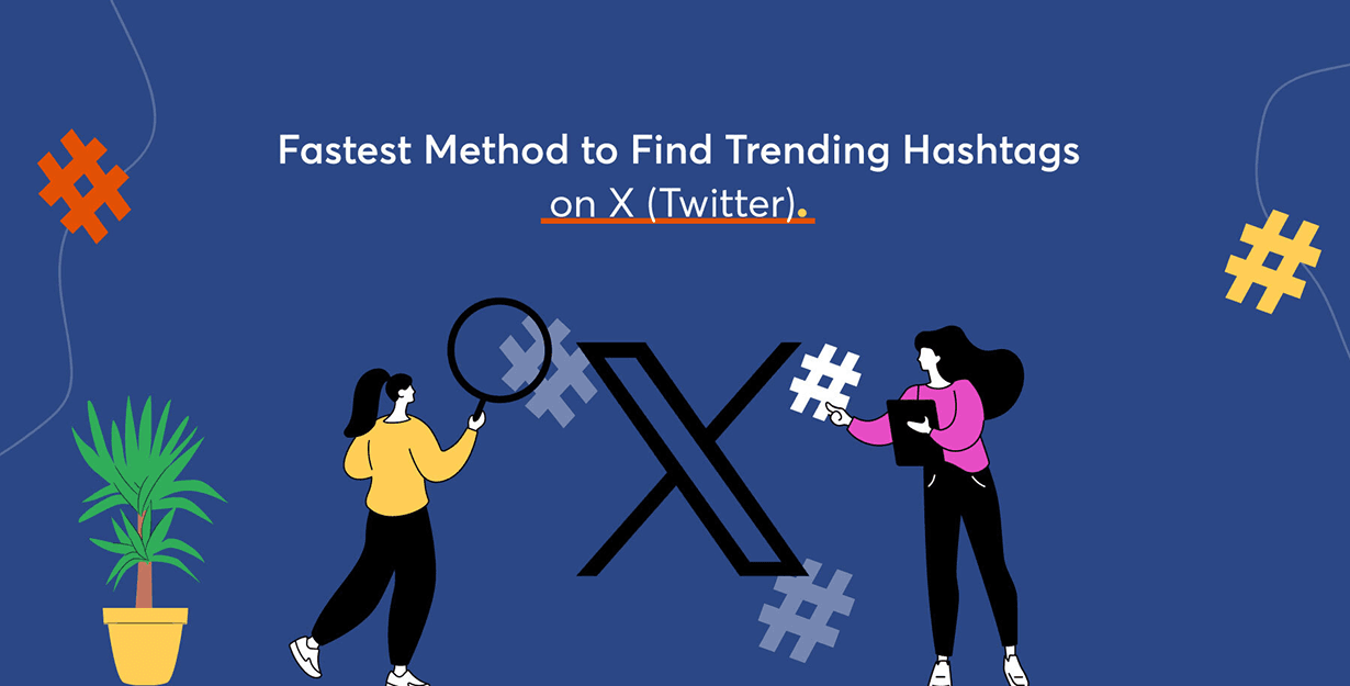 Twitter/X hashtag generator showing AI-suggested tags for social media posts