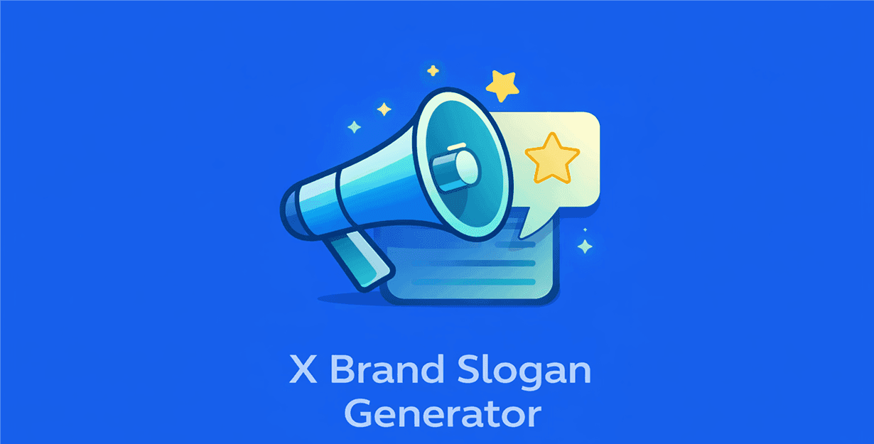 X Brand Slogan Generator — Generate catchy taglines for your X/Twitter brand